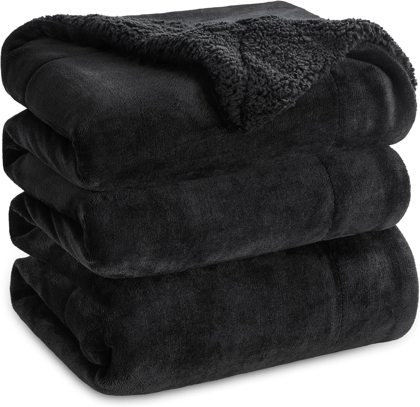 Bedsure GentleSoft Sherpa Fleece Blanket King Size for Winter