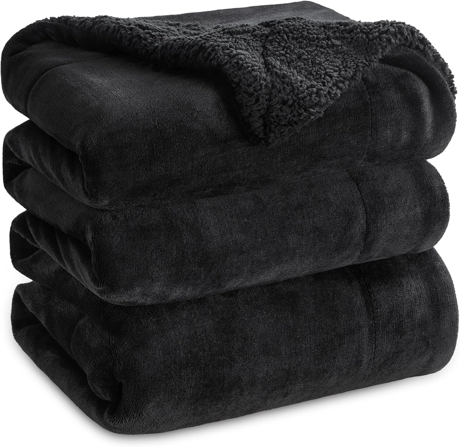 Bedsure GentleSoft Sherpa Fleece Blanket King Size for Winter