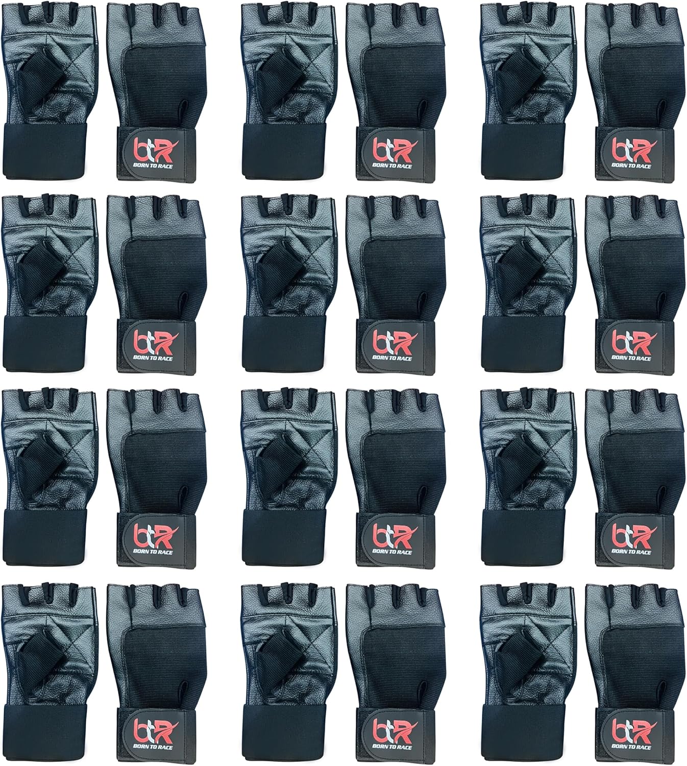 Premium Cowhide Leather Weight Lifting Gloves - Secure Grip for Intense Workouts