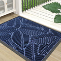 Colorxy Waterproof Doormat 36x24 in Navy - Low Profile Indoor Outdoor