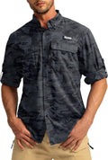 Men's UPF50+ Sun Protection Fishing Shirt for Men - Zipper Pocket