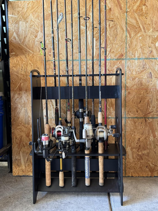 10-Rod Portable Holder: Waterproof, Lightweight & Durable