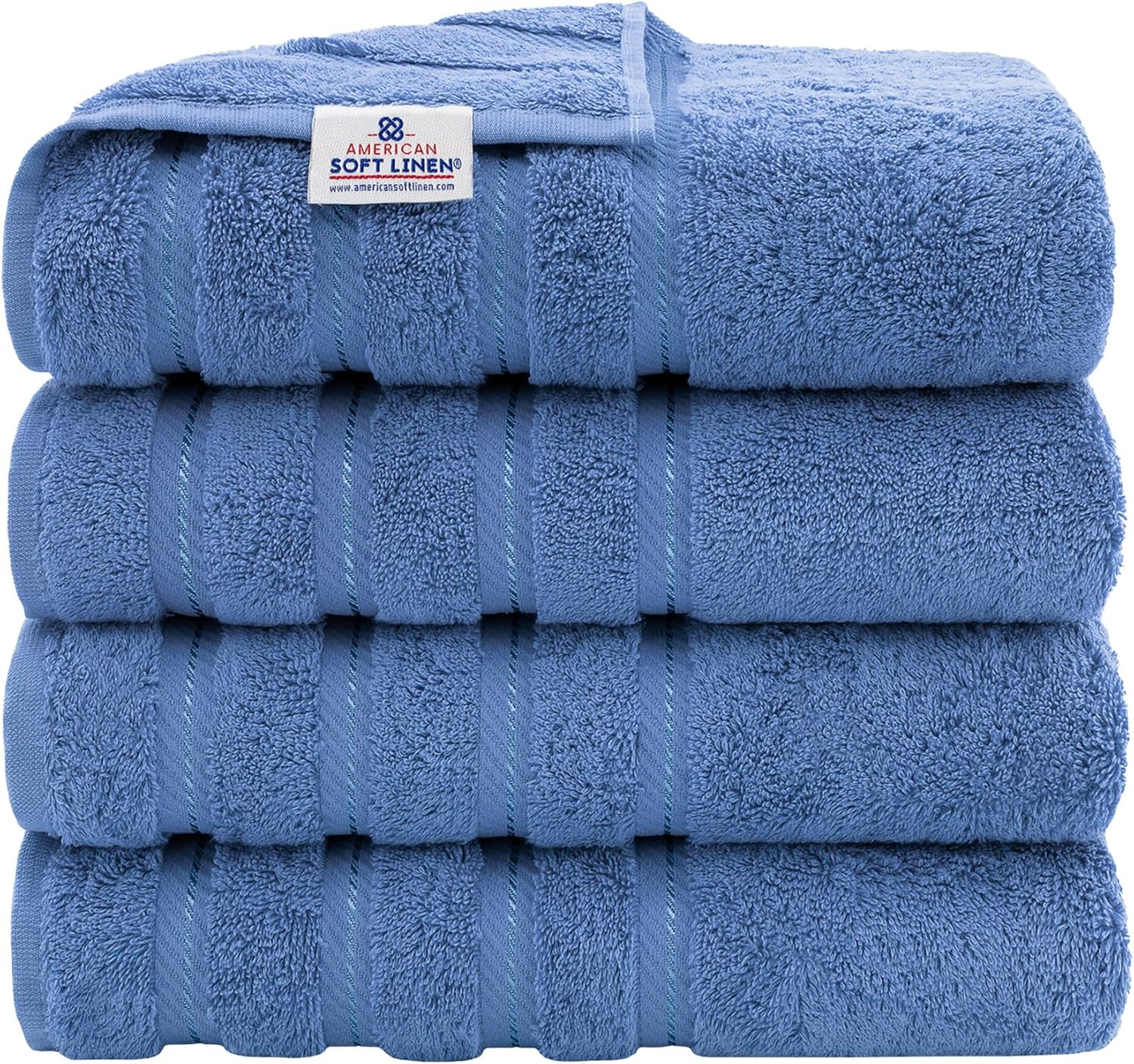 Luxury 4 Piece Bath Towel Set - 100% Cotton Turkish Towels