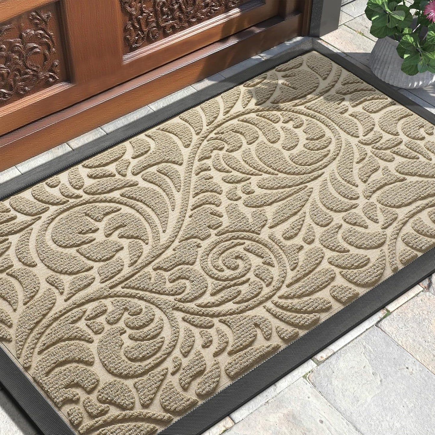 Yimobra Large Door Mat Outside Entrance for Heavy Duty Use