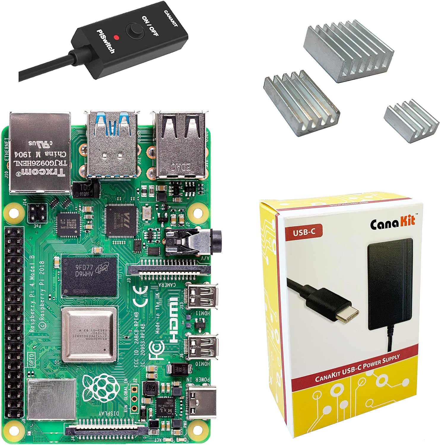 Raspberry Pi 4 Basic Kit with 2GB RAM and Accessories Included