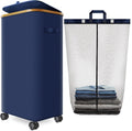 Laundry Hamper with Wheels 29 Gal Laundry Basket - Foldable Bamboo