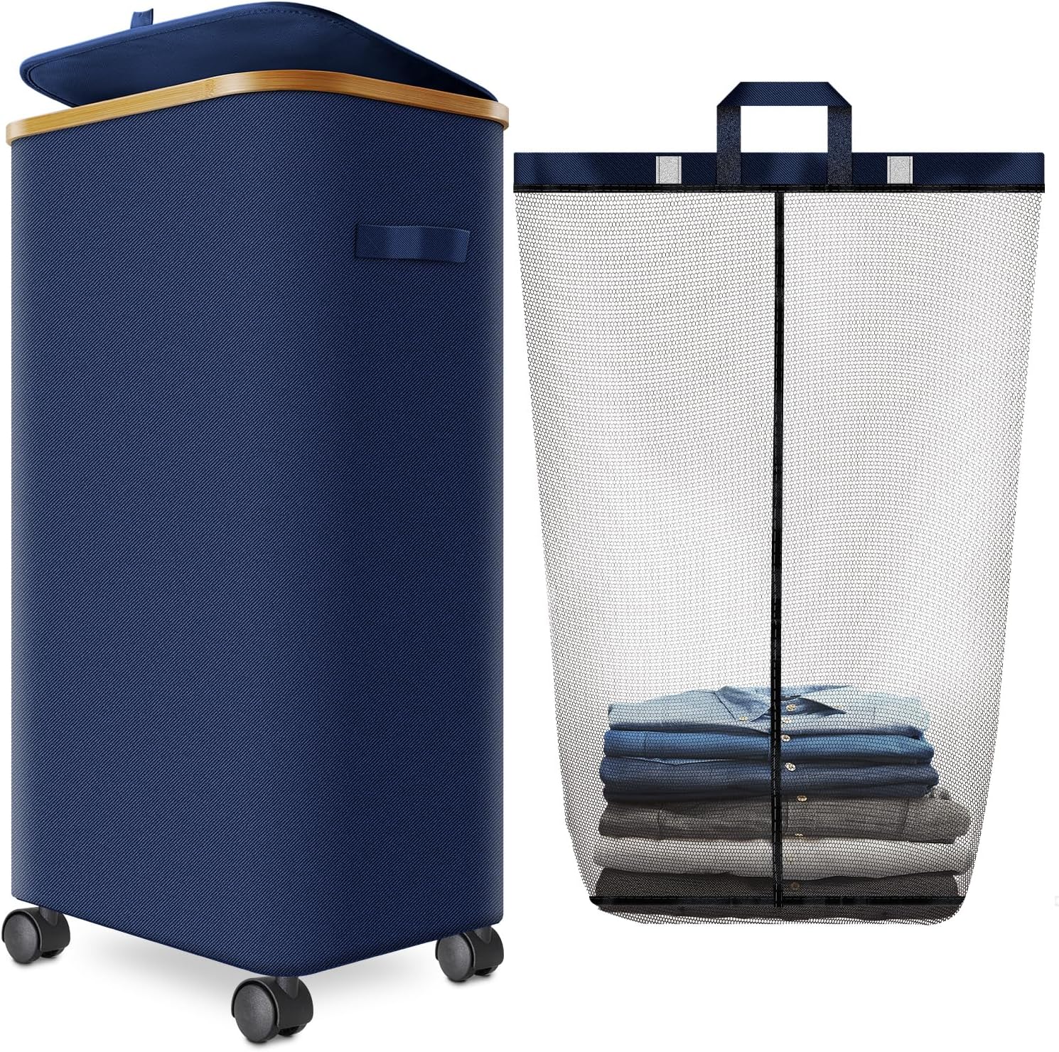 Laundry Hamper with Wheels for Easy Transport and Storage