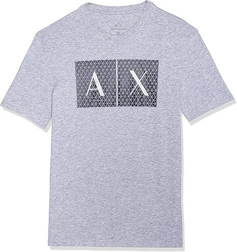 AX Armani Exchange Men's Crew Neck Logo Tee for Stylish Comfort