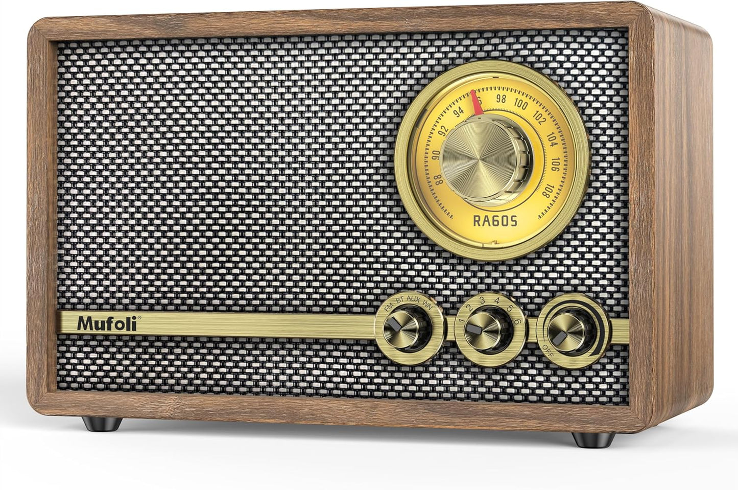 Vintage Radio with FM and Bluetooth Speaker for Home Use
