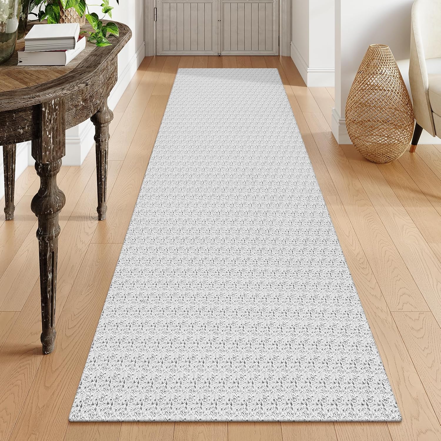 Collive Long Runners Rug for Hallways 2.6x8 Non-Slip Design