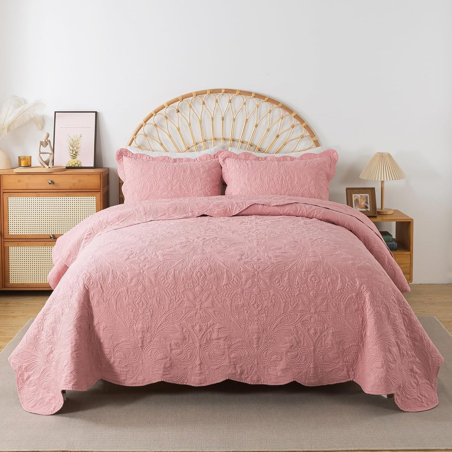HoneiLife King Size Quilt Set - Lightweight Reversible Bedspread