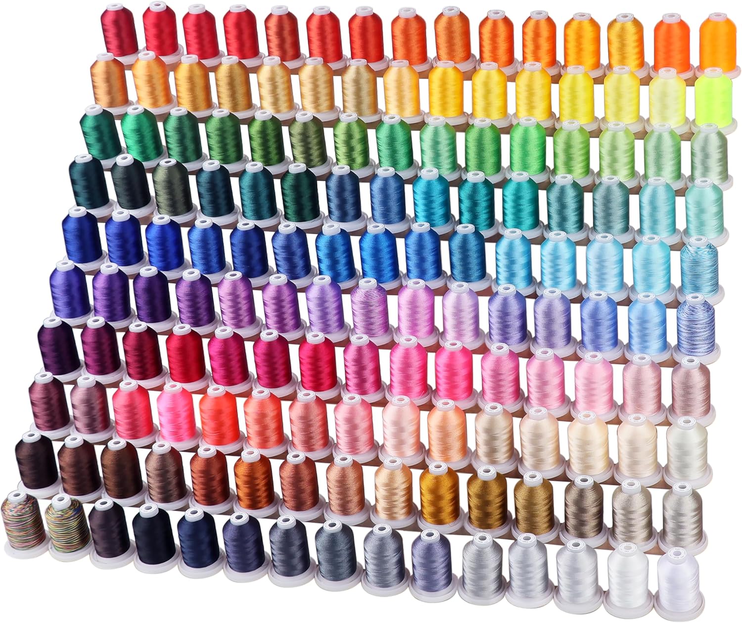 New brothread Embroidery Machine Thread Mega Kit with 150 Colors