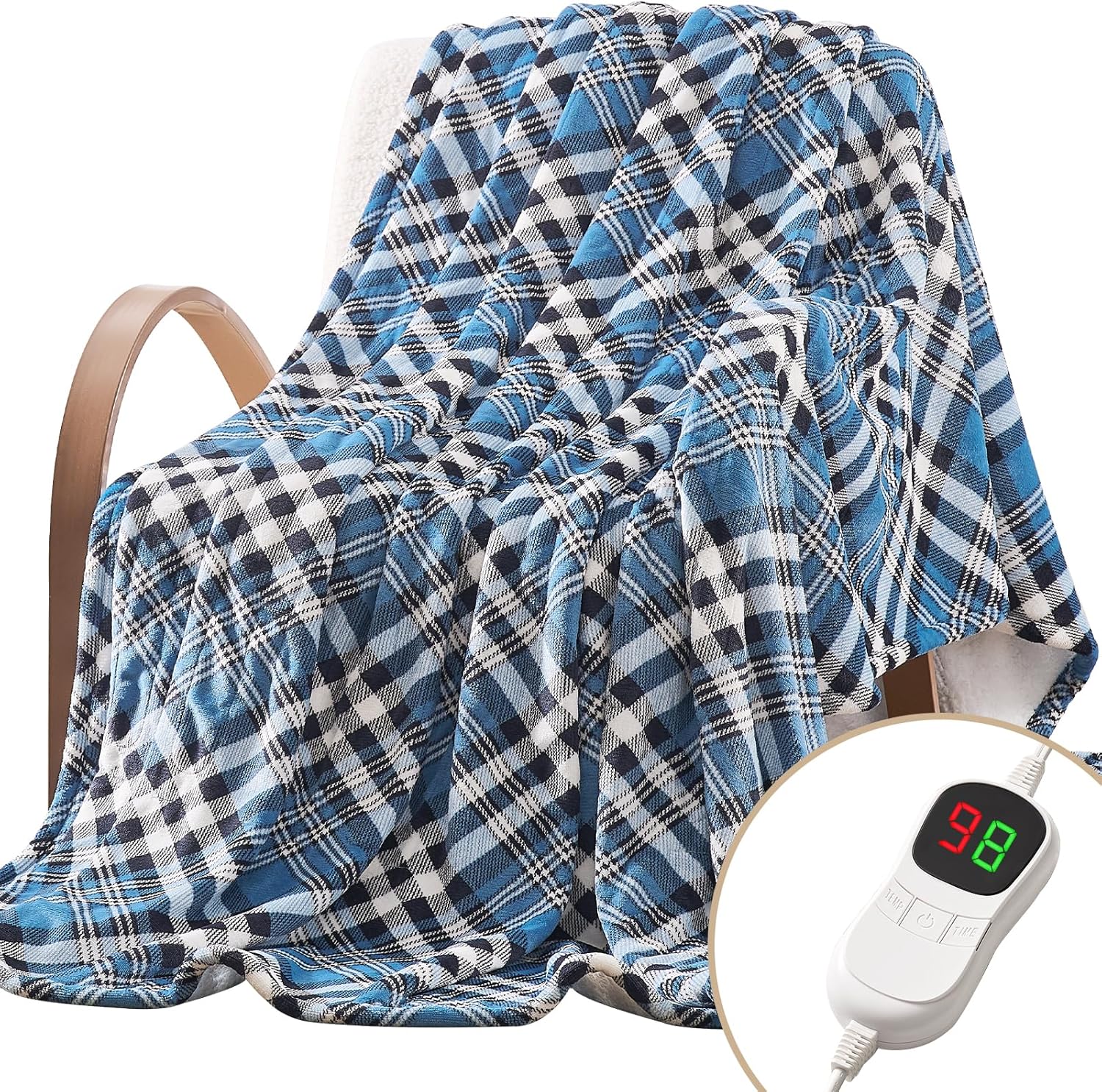 HomeMate Electric Blanket Heated Full Size for Cozy Comfort
