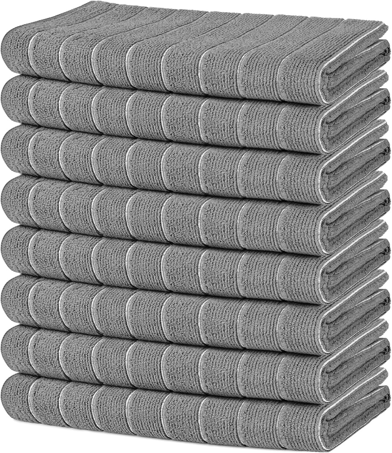 AIDEA Microfiber Kitchen Towels - Soft & Absorbent 8-Pack