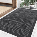 Smiry Front Door Mat Outside Entrance 35x23 - Heavy Duty Dirt Trap