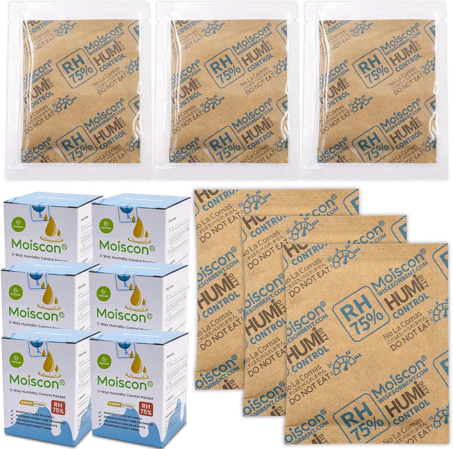 Wisesorb Humidity Control Packs for Optimal Freshness and Potency