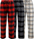 Andrew Scott Men's 3 Pack Cotton Flannel Fleece Brush (Style 32R7)