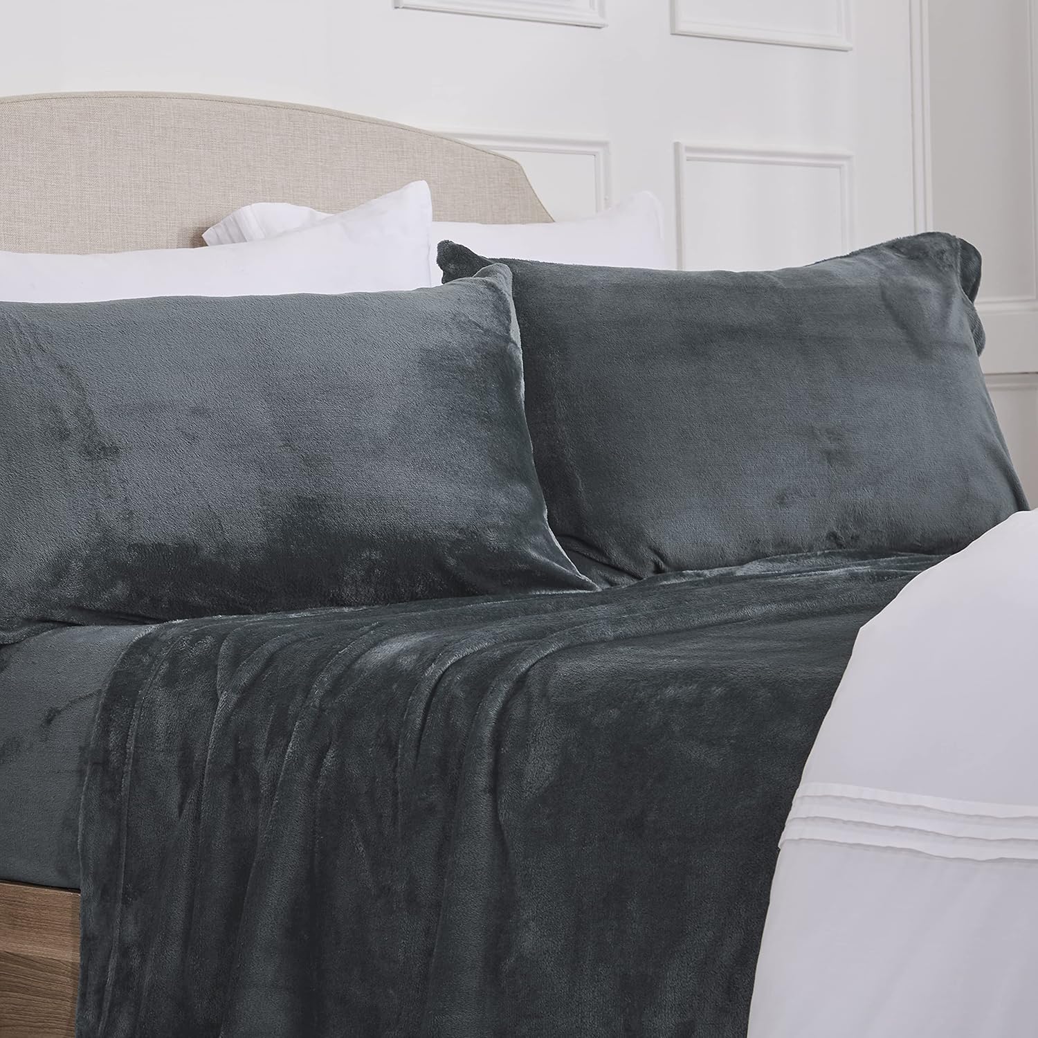 NY Loft King Ultra Soft Micro Fleece Sheets Set for Comfort