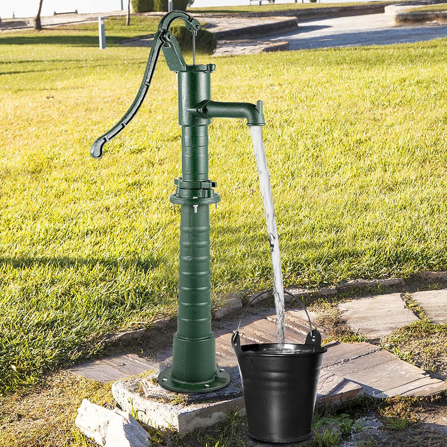 VEVOR Cast Iron Hand Water Pump for Vintage Garden & Farm Use