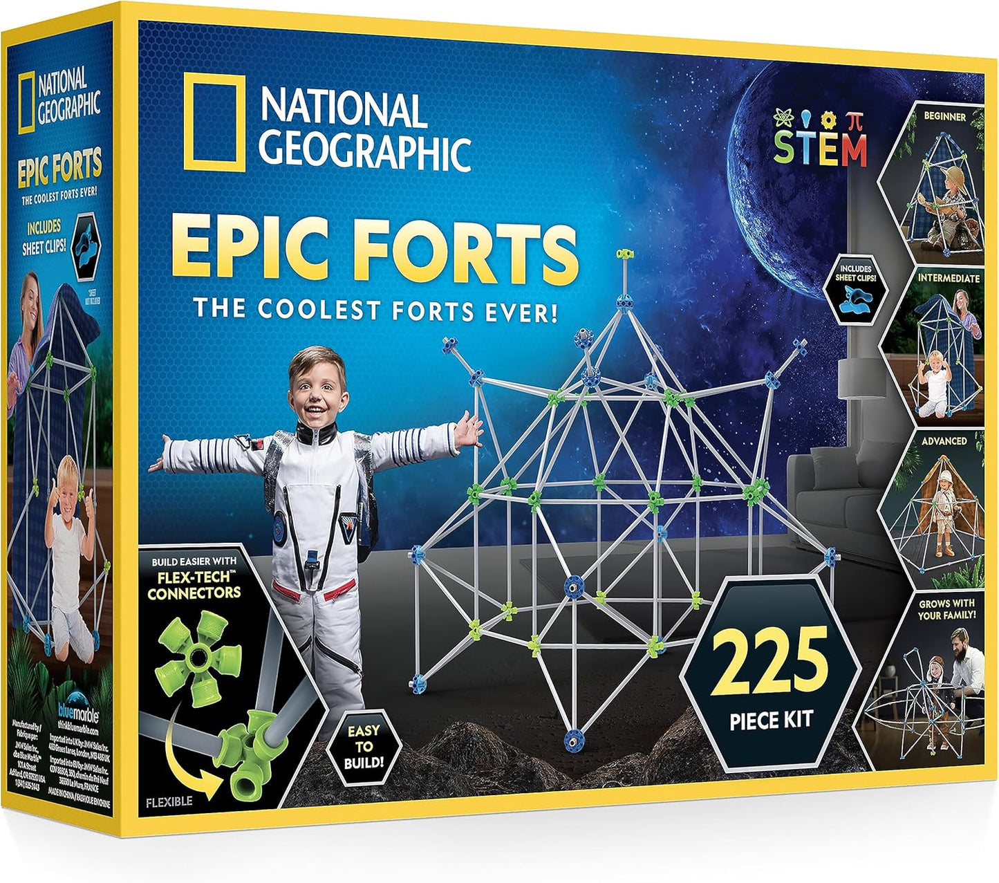 National Geographic Indoor Fort Building Kit for Creative Play
