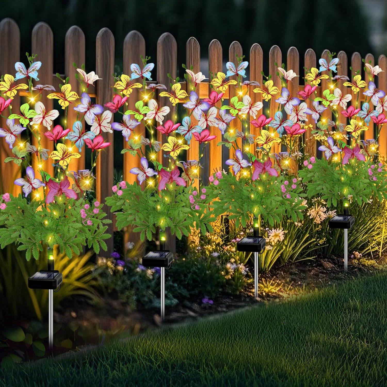 Solar Garden Lights Outdoor Waterproof for Vibrant Decor