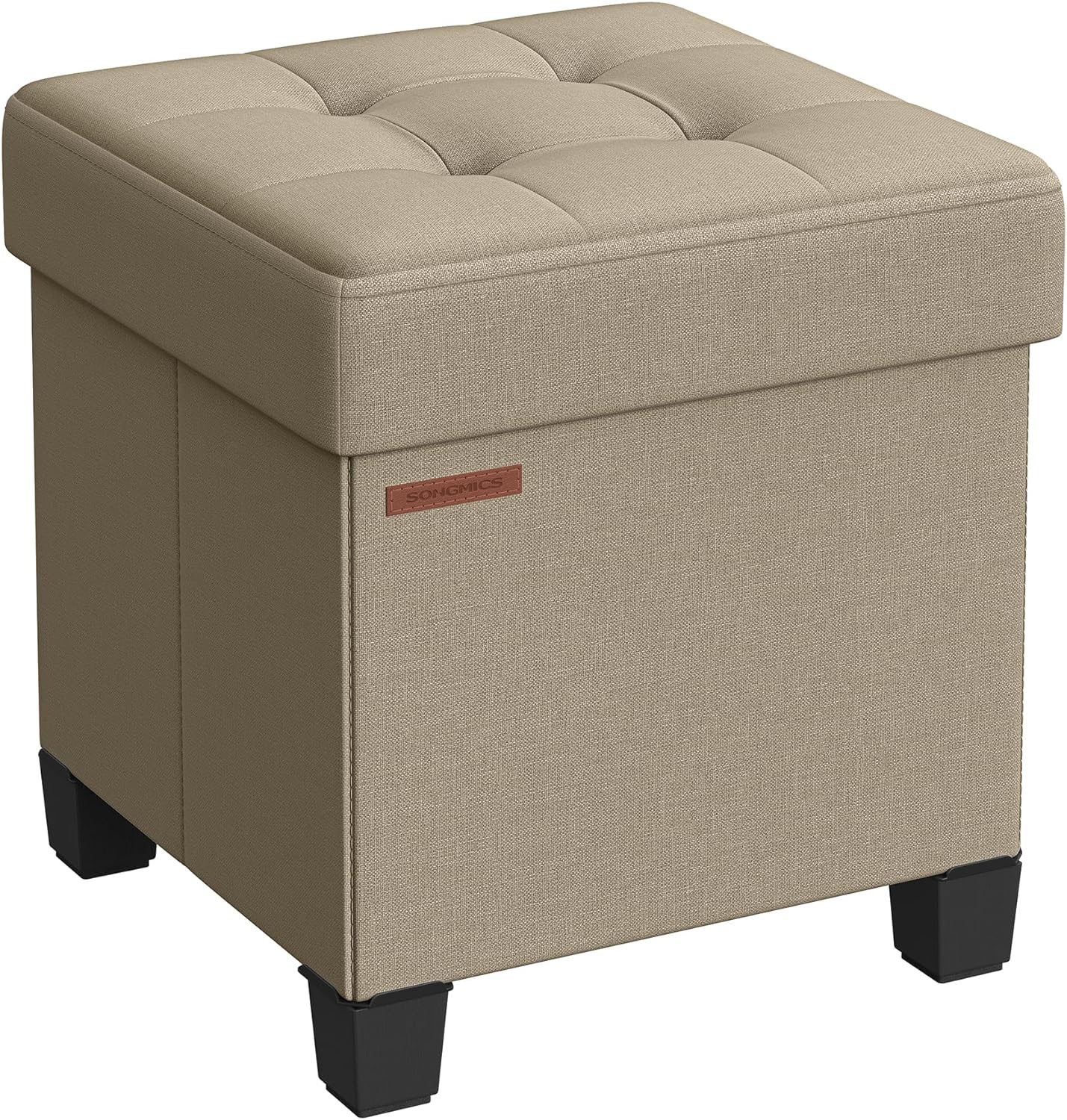 SONGMICS Storage Ottoman: Elegant Foot Rest with Extra Storage