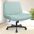 Criss Cross Chair with Wheels - Wide Swivel Seat for Home Office