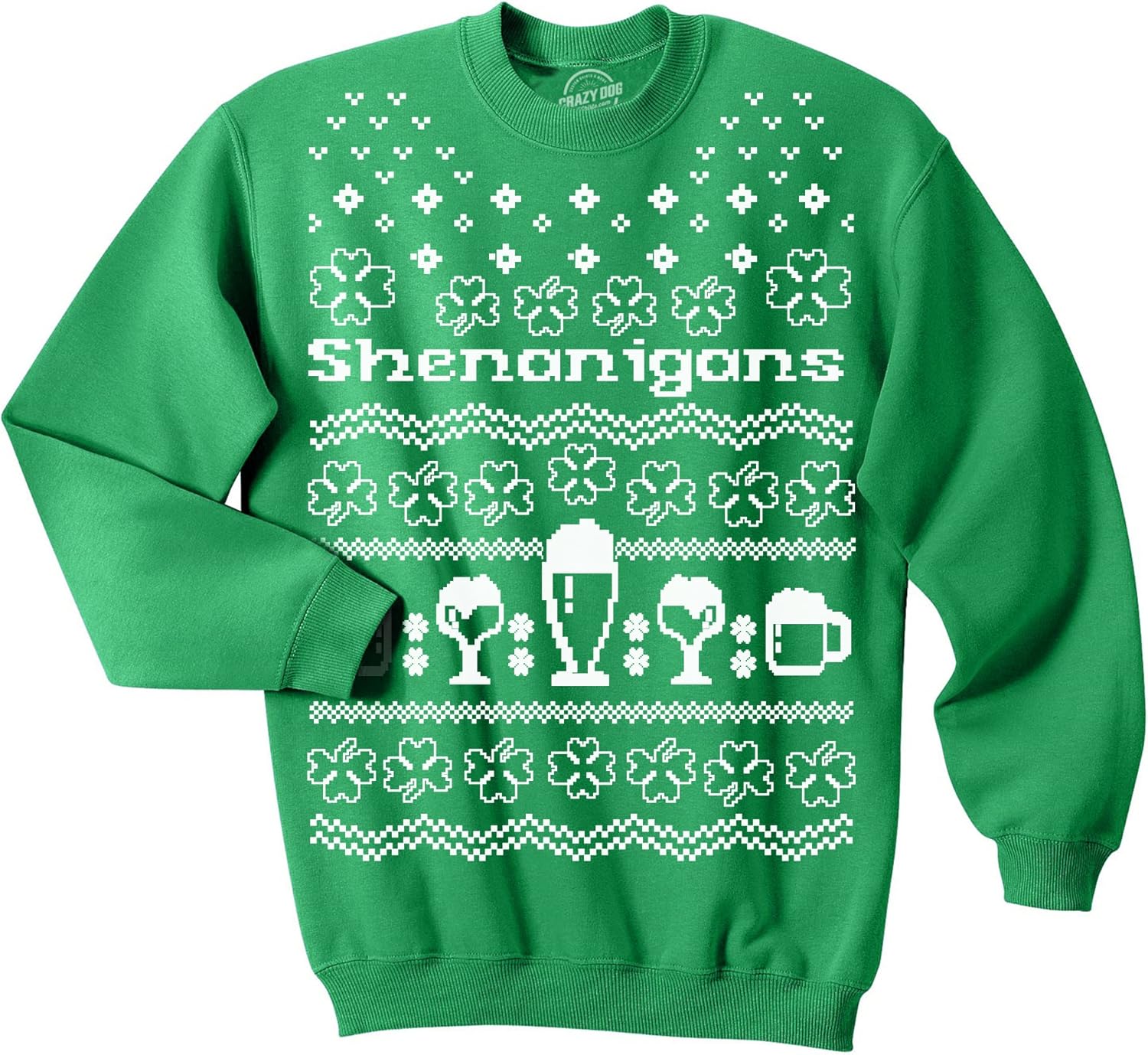 Cool Irish Clover Funny Christmas Sweatshirt