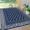 Pauwer Waterproof 8x10 Outdoor Rug for Camping and Patio Spaces