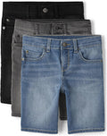 Denim Shorts 3-Pack for Boys - Durable Stretch Comfort