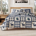 Lodge Bedspread Full/Queen Quilt Set - Reversible All-Season Comfort