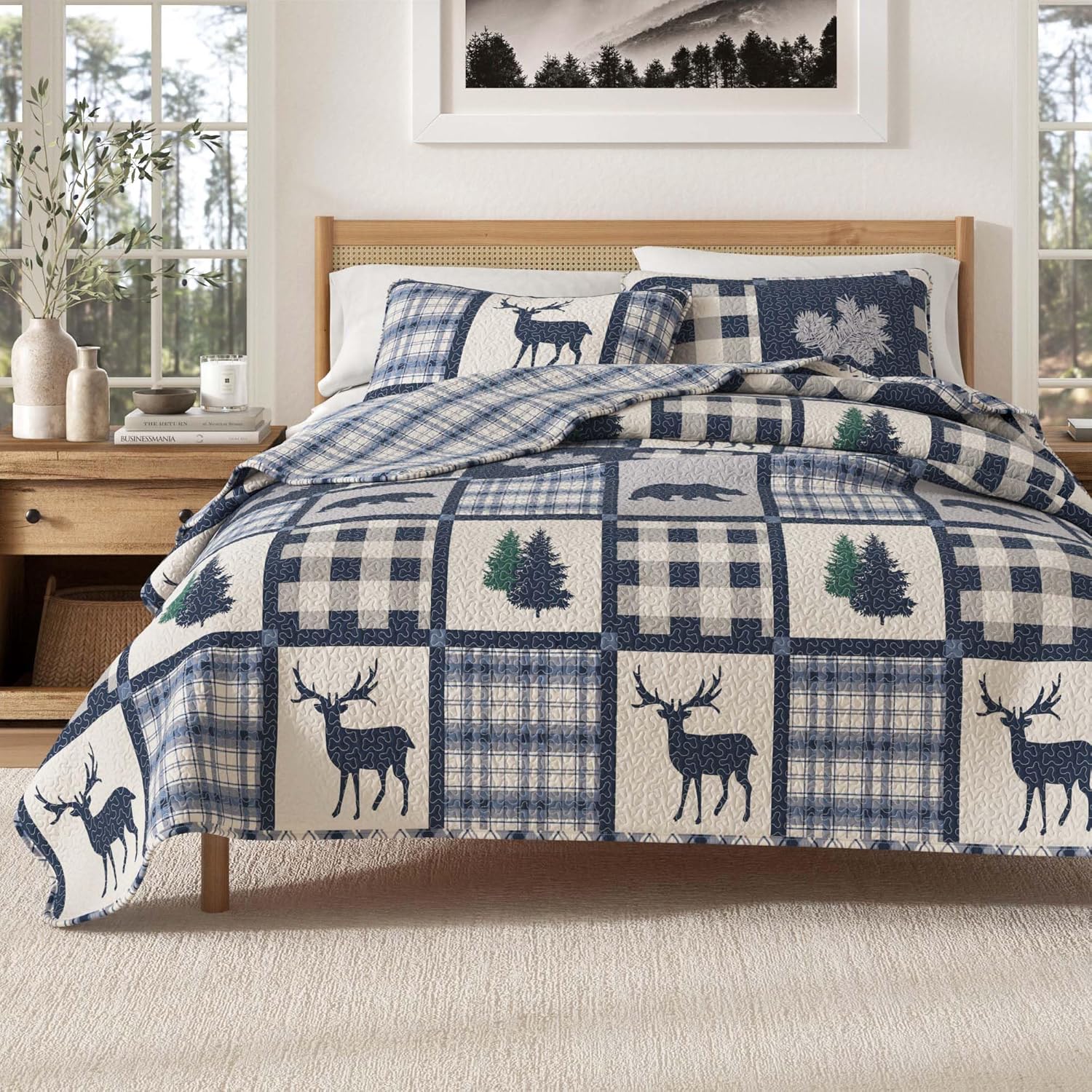 Great Bay Home Lodge Bedspread Full/Queen Quilt Set Review