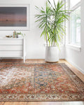 Layla Collection LAY-05 Ocean/Multi 5 ft x 7 ft Area Rug - Vintage
