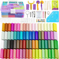 Polymer Clay 72 Colors Modeling Clay Kit - Full Tool Set