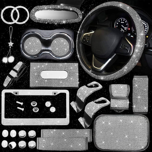 25PCS Bling Car Parts Set for Stylish Vehicle Accessories