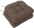 RACE LEAF 19in x 19in Patio Chair Seat Pads Brown - Comfortable