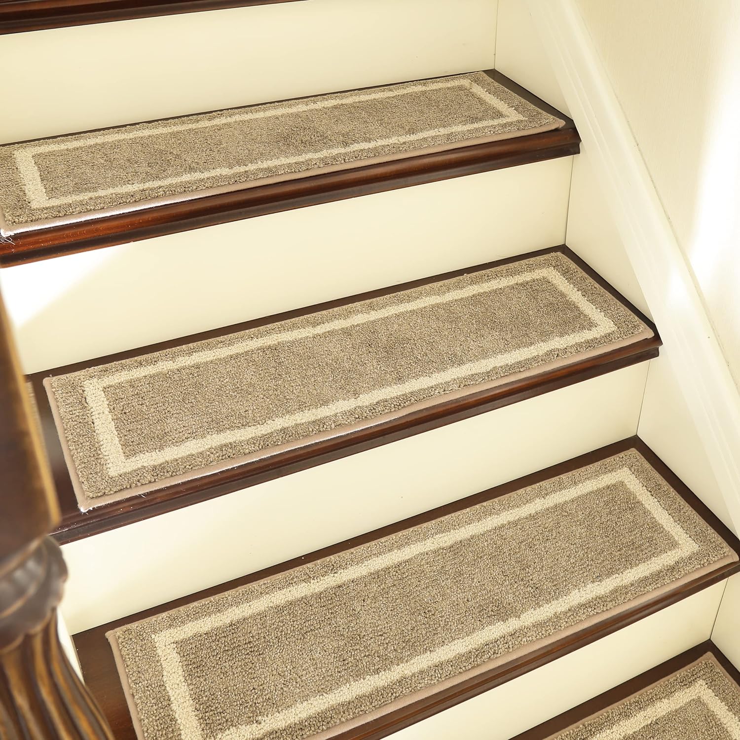 COSY HOMEER Soft Stair Treads Non-Slip Carpet Mat for Safety