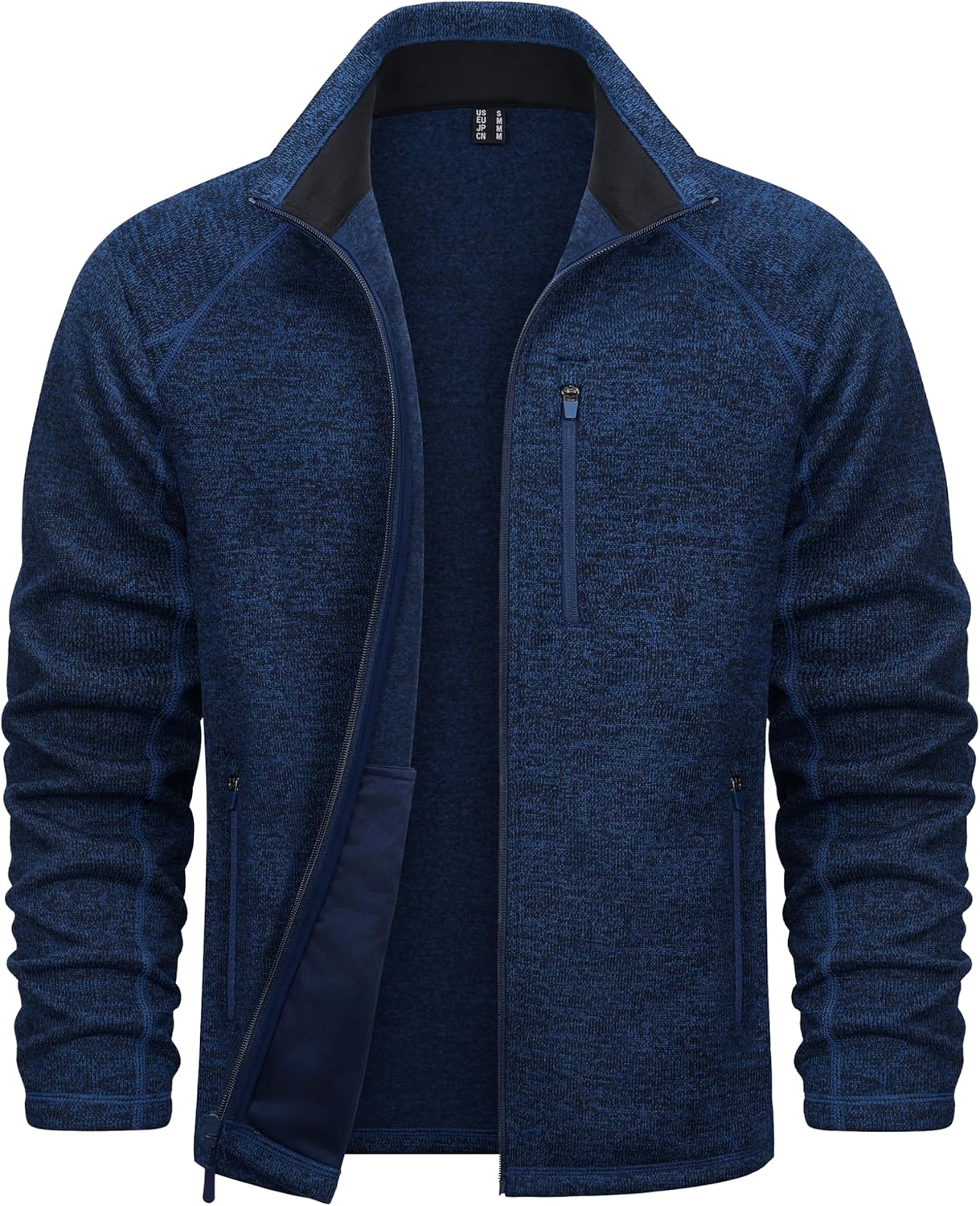 TACVASEN Men's Fleece Jackets Full Zip Up Lightweight Casual Wear