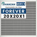 20x20x1 HVAC Furnace Air Filter Merv 8 - Washable, Lasts a Lifetime