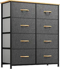 YITAHOME Dresser with 8 Drawers - Fabric Storage Tower (Graphite)