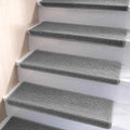 Bullnose Carpet Stair Treads Non Slip - Soft Washable Stair Rugs