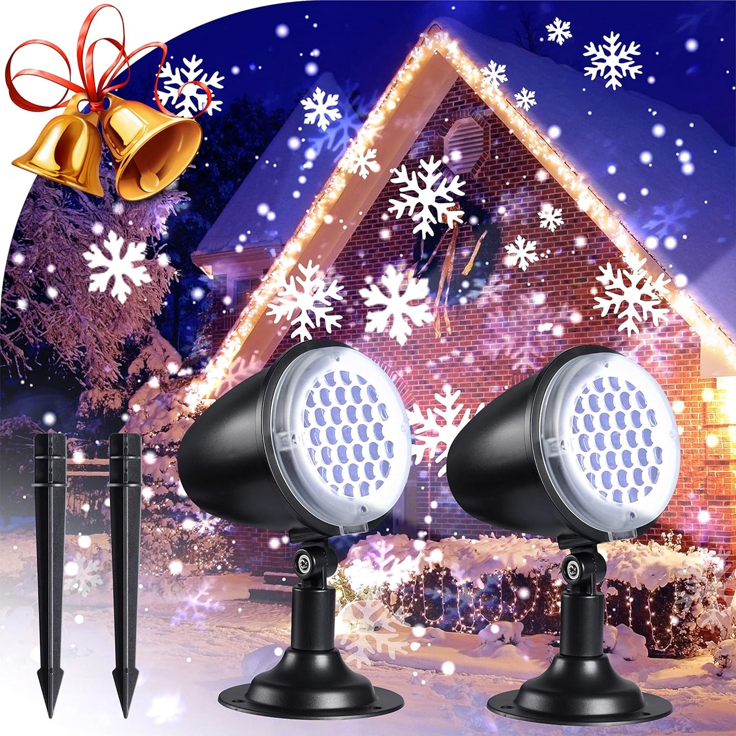 Snowstorm Projection Duo - Mesmerizing Winter Bliss by MeeCoo