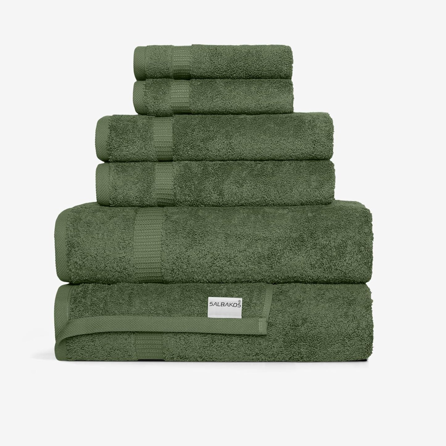 Luxurious 100% Turkish Cotton 6-Piece Towel Set for Home