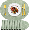 Heat Resistant Oval Placemats Set of 8 for Stylish Dining