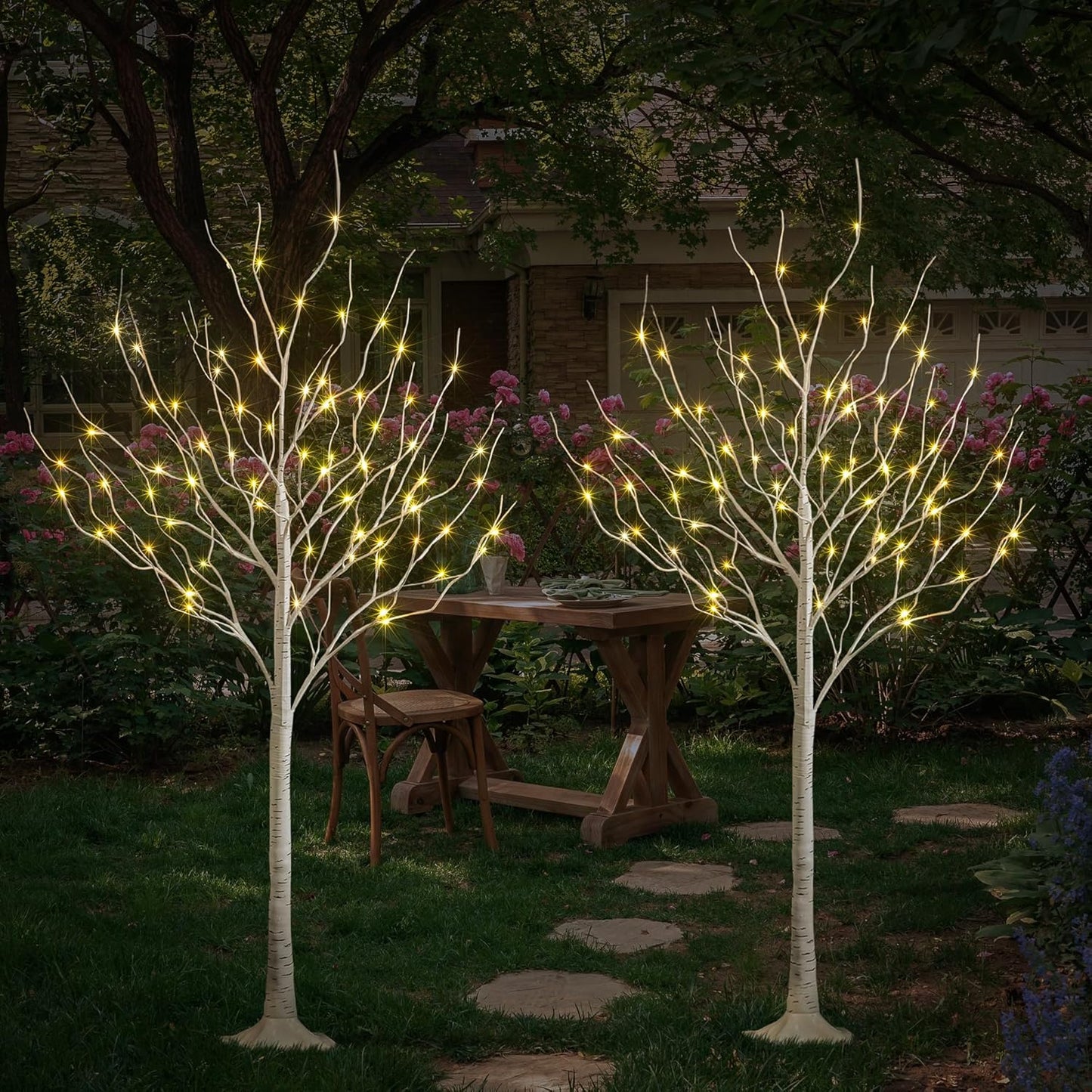 Stunning 6 Feet LED Birch Tree Lights for Holiday Decor