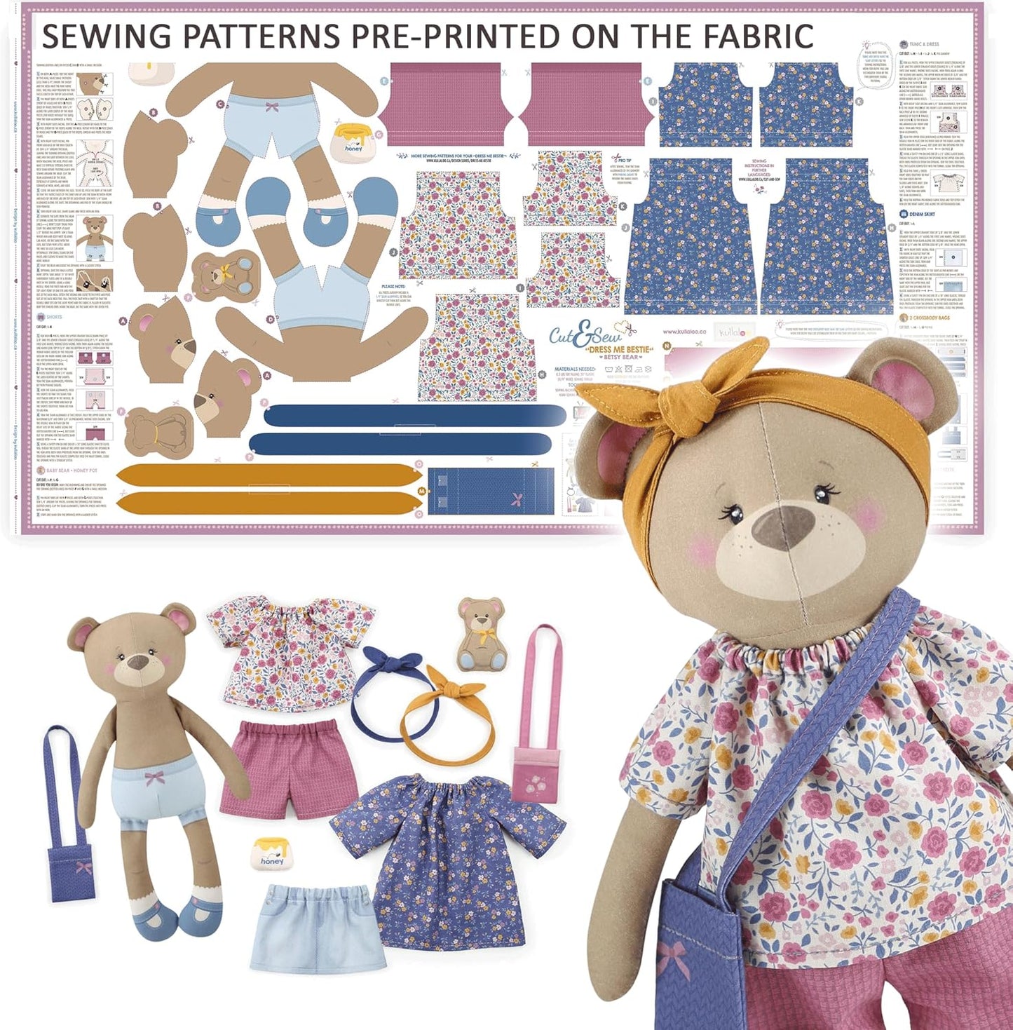 Sewing Kit for Kids & Beginners - DIY Rag Doll Project