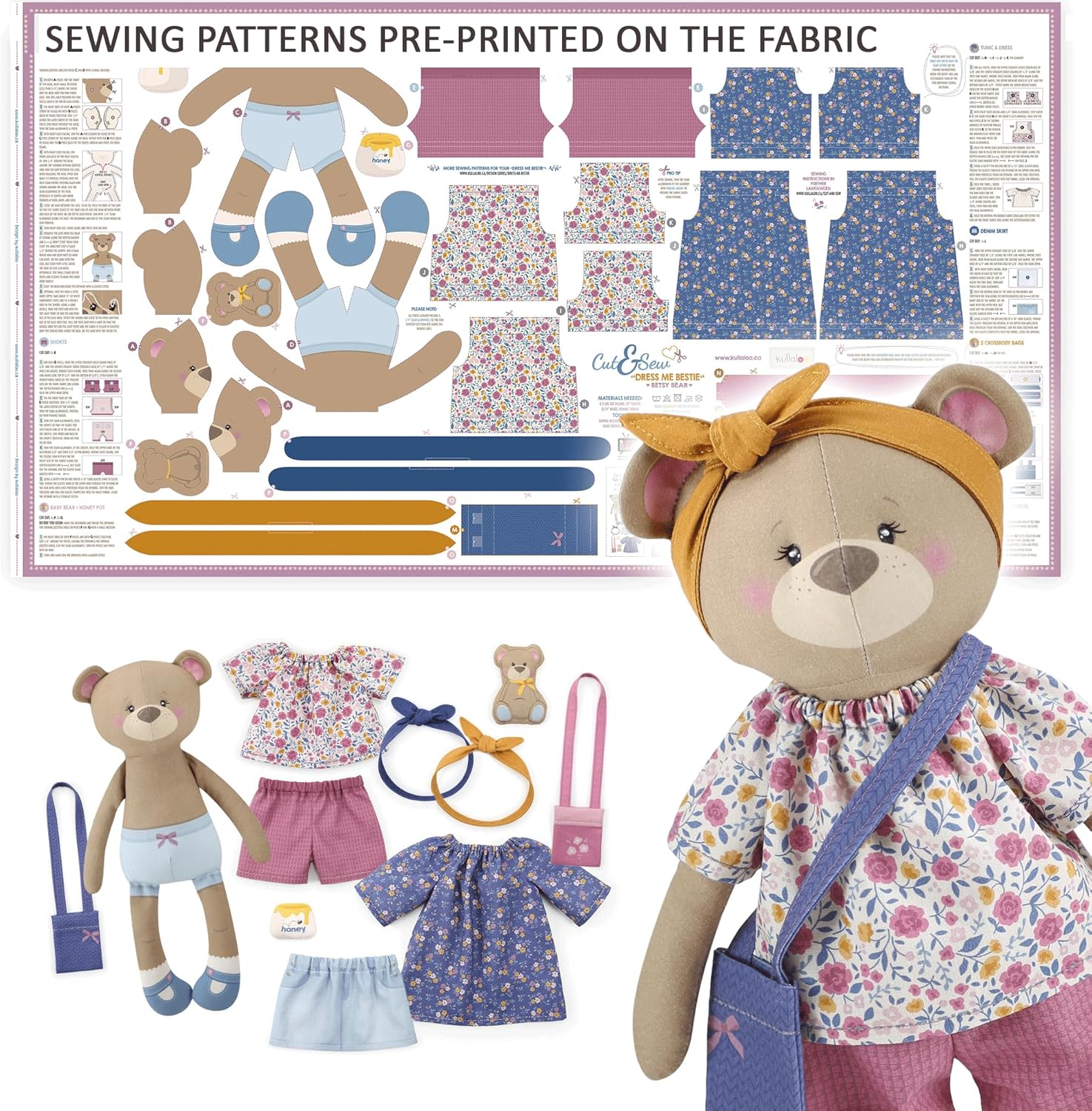 Sewing Kit for Kids & Beginners - DIY Rag Doll Project