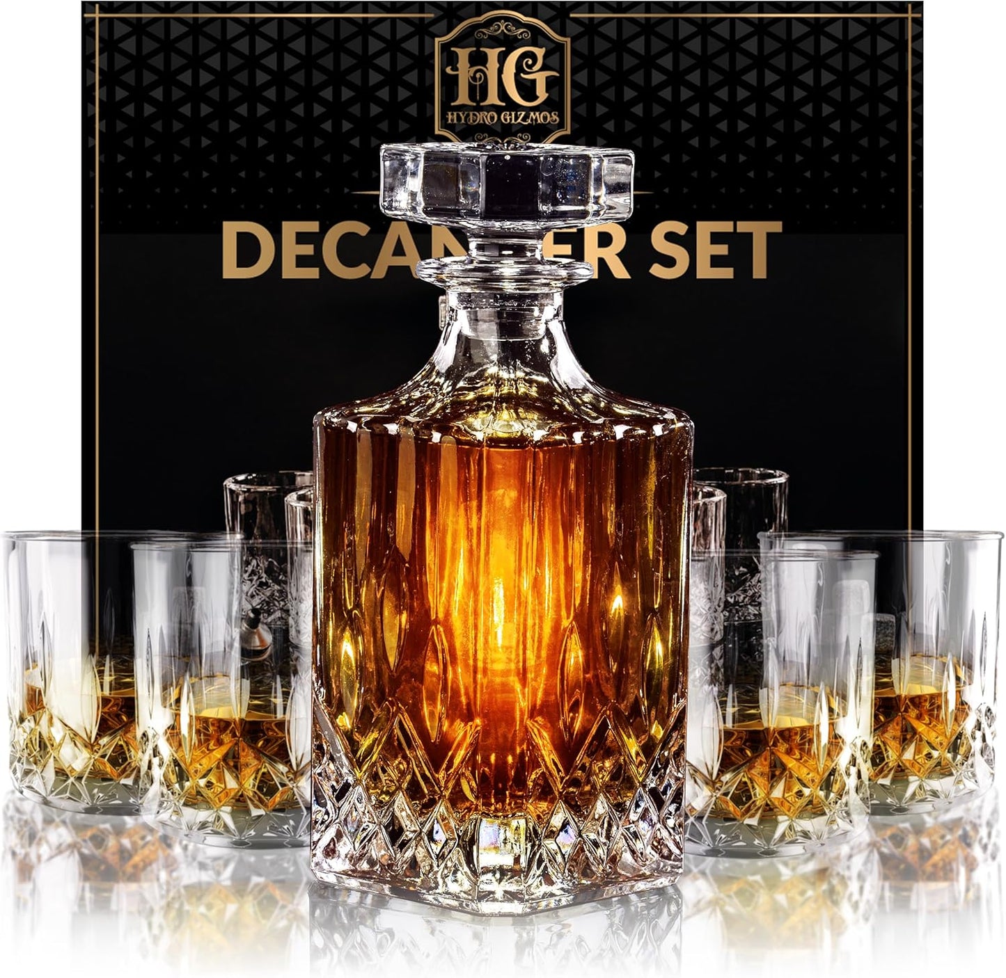 Luxury Whiskey Decanter Set for Men - Perfect Gift for Dad