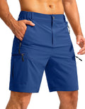 Pudolla Men's 9in Hiking Shorts with Cargo Pockets for Travel