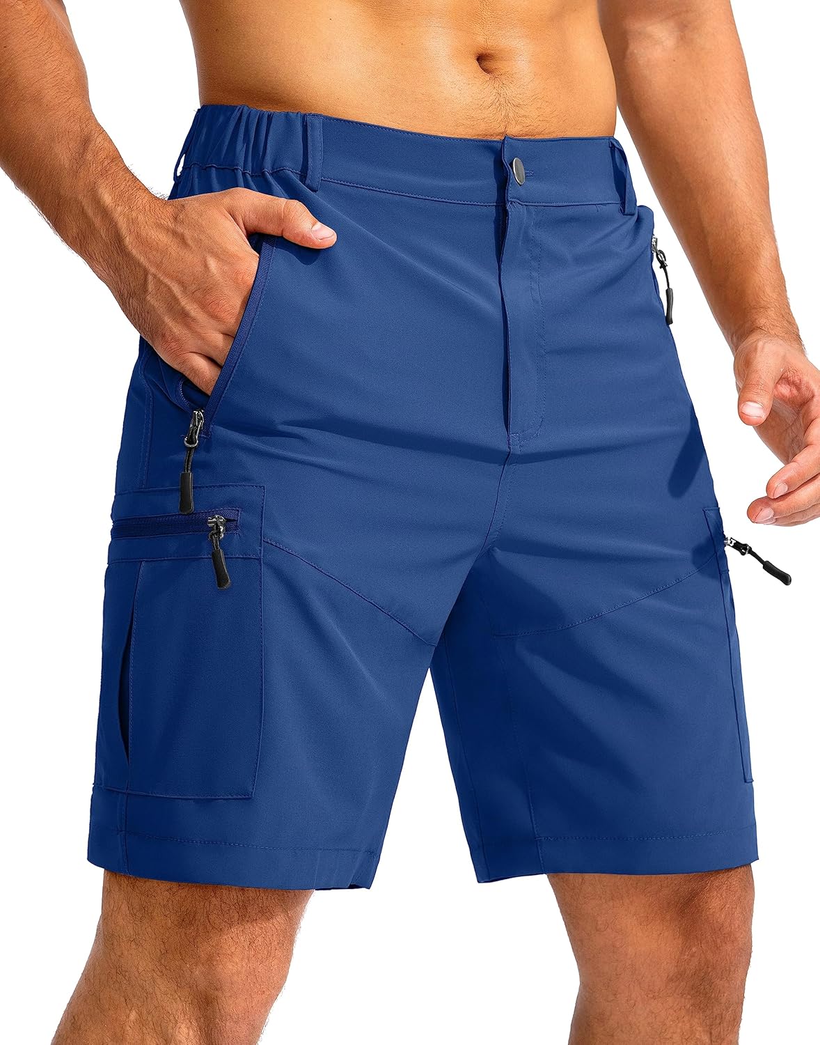 Pudolla Men's Hiking Cargo Shorts 9in Lightweight Outdoor Gear